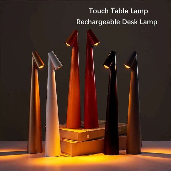 Table LED Touch Sensor Desktop Night Rechargeable Wireless Reading Lamp for Restaurant Hotel Bar Bedroom Decor Light S260508 b17