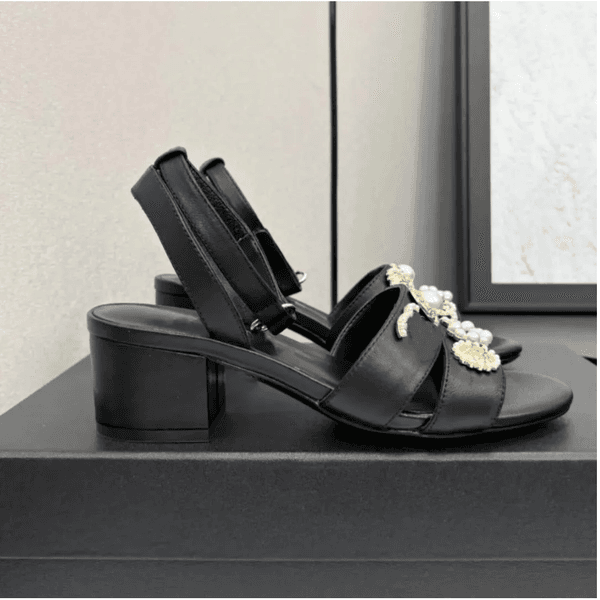 Designer Platform shoe Women Slipper Chunky Heel Sandal Luxury Sliders Sandale Summer Beach Casual leather