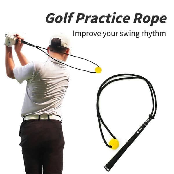 Golf Swing Training Aid Rope Portable Golf Swing Trainer Training Adjustable Handle Golf Posture Movement Correction Indoor 260508