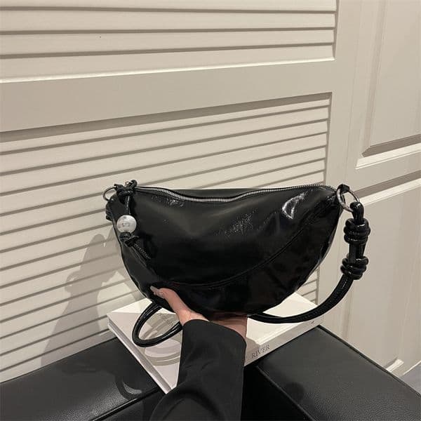 Bestseller Casual Fashion Crossbody 2025 Autumn Simple Shoulder New Solid Color Trendy Design Korean Style Dumpling Bag Ddmytues