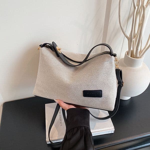 Bestseller Niche Designer Women's 2025 New Trendy Large-Capacity Versatile Crossbody Canvas Fashion Shoulder Underarm Bag Ddmytues