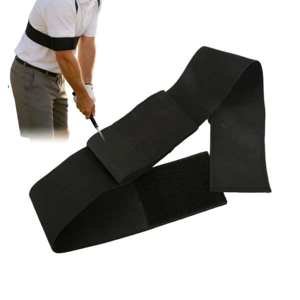 Golf Swing Trainer With Adjustable Nylon Elastic Band Arm Connection Training Aid For Golfers To Improve Accuracy Postures 260508