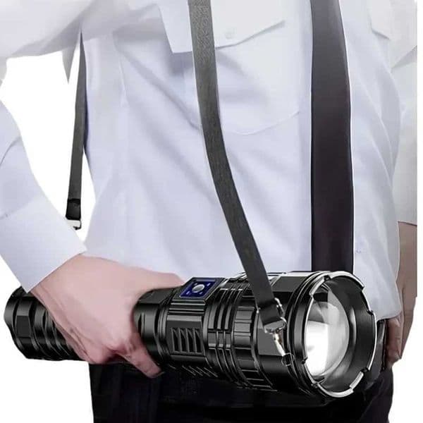1000W Built-in Battery Flash Light Emergency Spotlights 9km 990000000LM Most Powerful Led Flashlights Tactical Torch 15000mah C260509