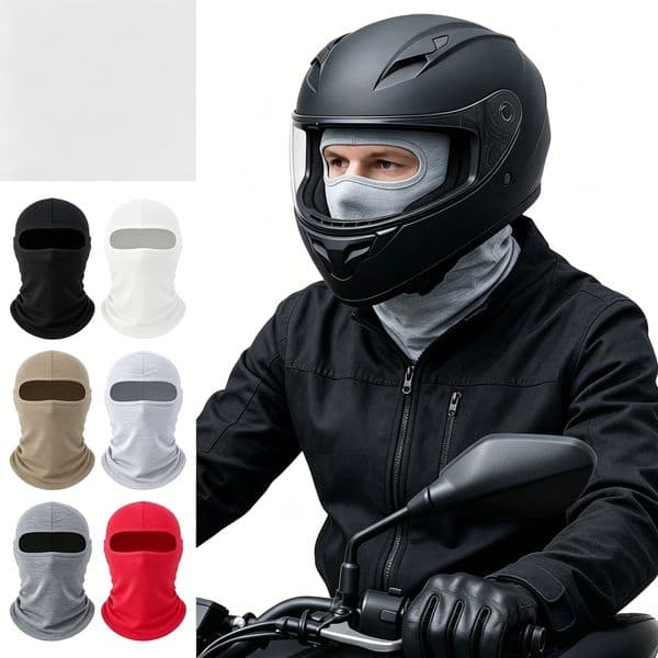 Custom logo new riding sunscreen mask neck cotton dust-proof breathable hat visor motorcycle helmet lining hat sweat-absorbent breathable ski mask