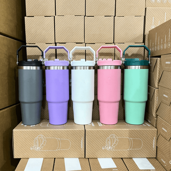 30 oz Water Bottle Stainless Steel Coffee Mug Cold and Hot Double-layer Insulated Cup Tumbler Thermos Car Travel Mug Vacuum Cup for Camping