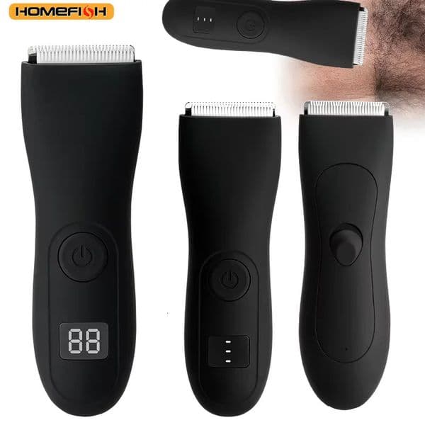 HOMEFISH Mens Body Hair Trimmer for Men Balls Women Lady Shaver Trimmer Groin Body Shaver Groomer Arm Beard Razor 260424