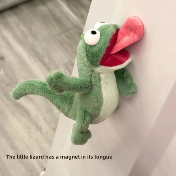14cm Beaver Lizard Tom Cute Vocal Toy Magnetic Tongue Abstract Plush Anime Creative Birthday Gift Toys For 260507