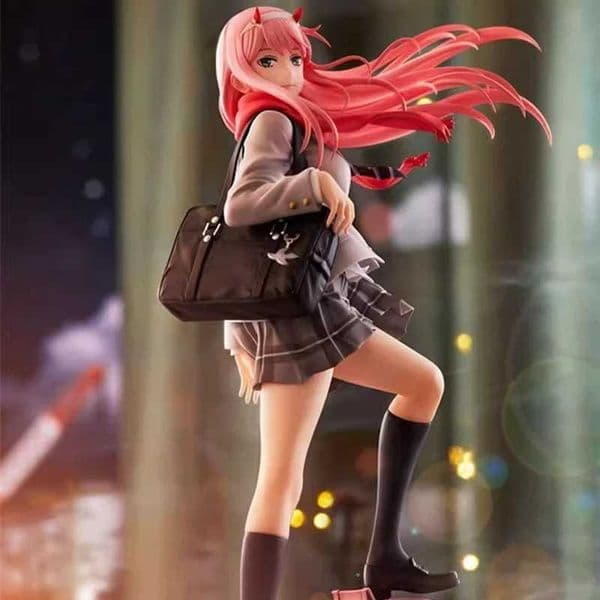 28cm Darling In The Franxx Zero Two Anime Uniform Ver Anime Figure Collectible Figurine Desktop Decoration Gift For Otaku S260508