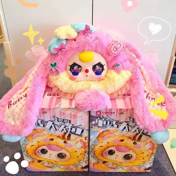 Baby Three Fairy Tale World Bag Series Plush Blind Box Large Vinyl Face Large Capacity Kawaii Backpack Mysterious Blind Box Gift L260509C3T5