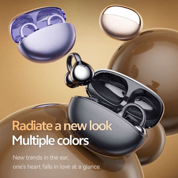 New Clip-On Wireless Earphones, Non-In-Ear, Ultra-Long Battery Life, Sleep Noise Cancelling, Sports Bluetooth Earphones