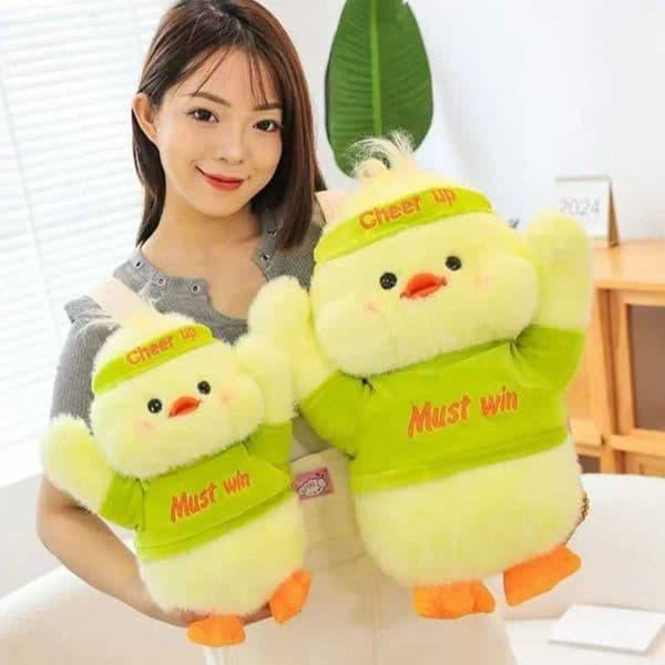 Refueling Duck Toys Soft Stuffed Animals Green Duck Pillow Ornament Dolls for Girls Christmas Birthday Gifts L260509JQ1X
