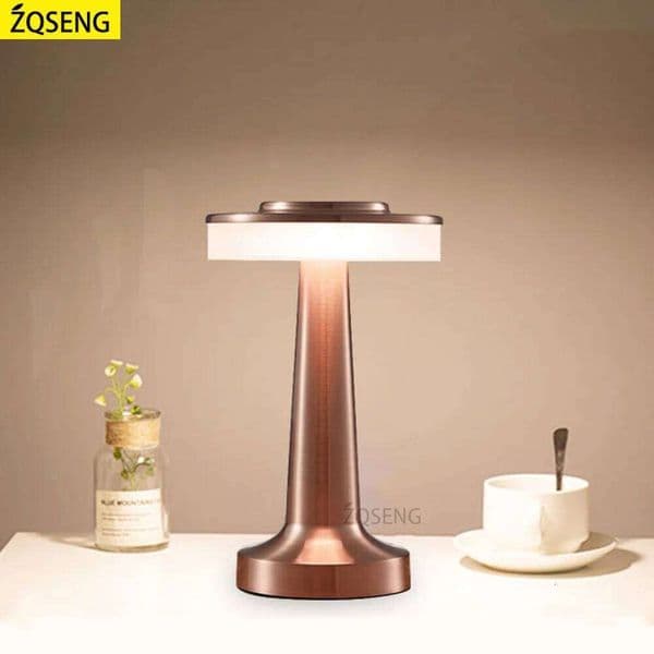 Table LED Touch Sensor Desktop Night Rechargeable Wireless Reading Lamp for Restaurant Hotel Bar Bedroom Decor Light S260508 153
