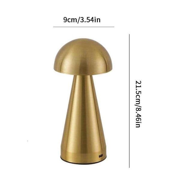 LED Table Retro Mushroom Touch Sensor Bedside Lamp Rechargeable Reading Lights For Bedroom Restaurant Bar Decor Lighting S260508