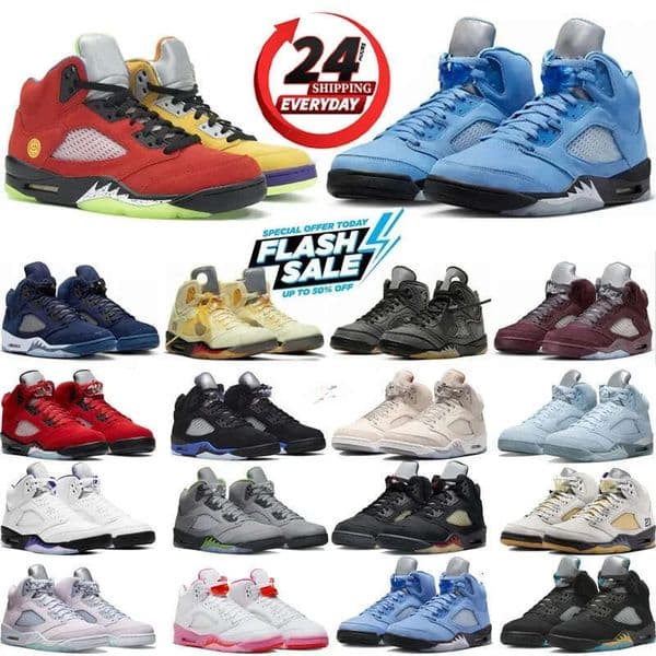 designer shoes Basketball Shoes 5s Mens Sneakers Black Cats Navy UNC Lucky Green lue Raging Aqua Red Suede Jade Horizon Sail J 5 Outdoor Sports Trainers designer shoe