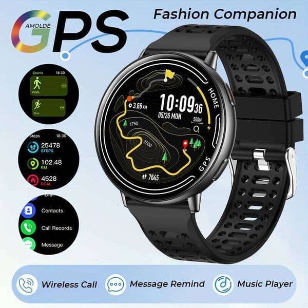 For Amazfit Active 2 GPS for Men and Women, Ai GPT Amoled waterproof sports smartwatch Compass NFC BT call watch New 26H0508