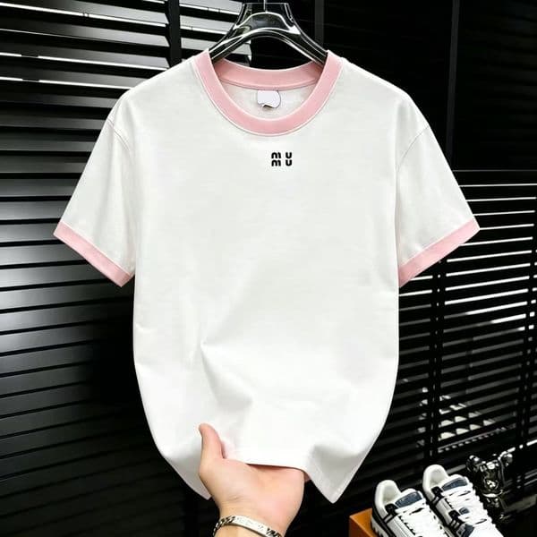 Designer t-shirts woman luxury fashion oversize tshirts graphic tees womens men short sleeve tshirt black pink shirts casual loose tops clothing