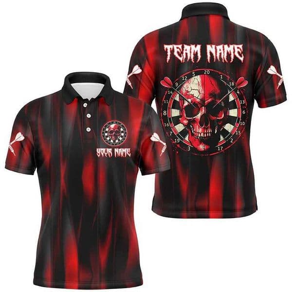 Fashion Darts Graphic Polo Shirt Custom Name Team Name Personalization 3D Printed T-Shirts Loose Breathable Mens Sports Tees L260509