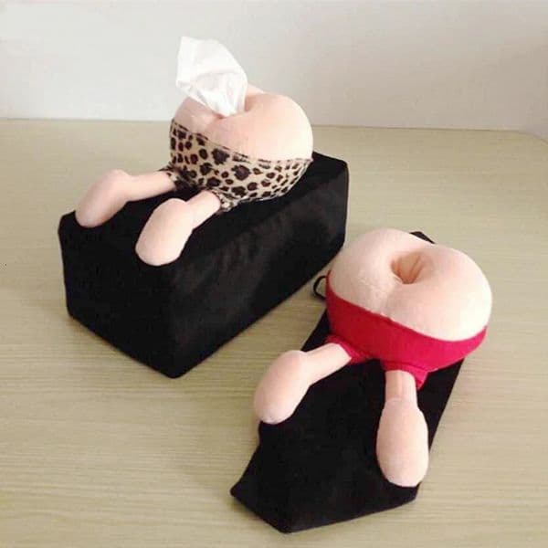 Creative Funny Ass Tissue Box Cover Napkin Cover Case Removable Paper Box Home Decor Room Car Accessory 260508