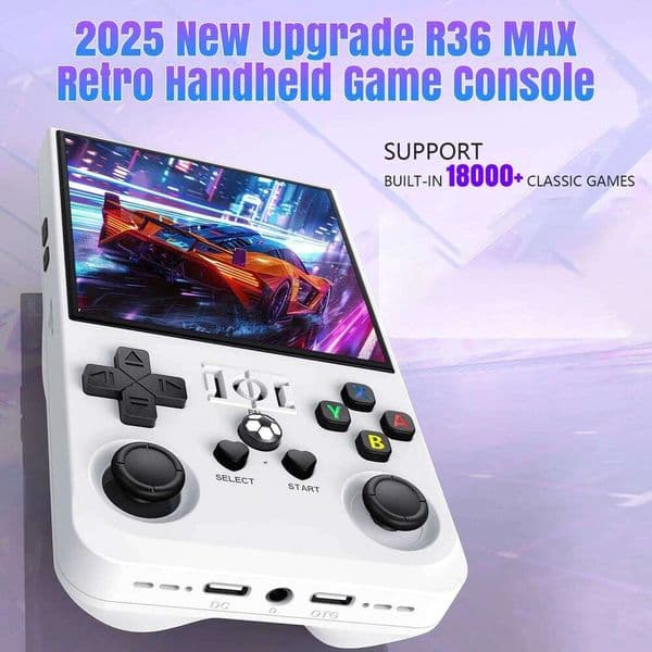 AISLPC R36Max Retro Handheld Game Console 4.0 Inch 64G/18000+ Games ship from US 26Y0509