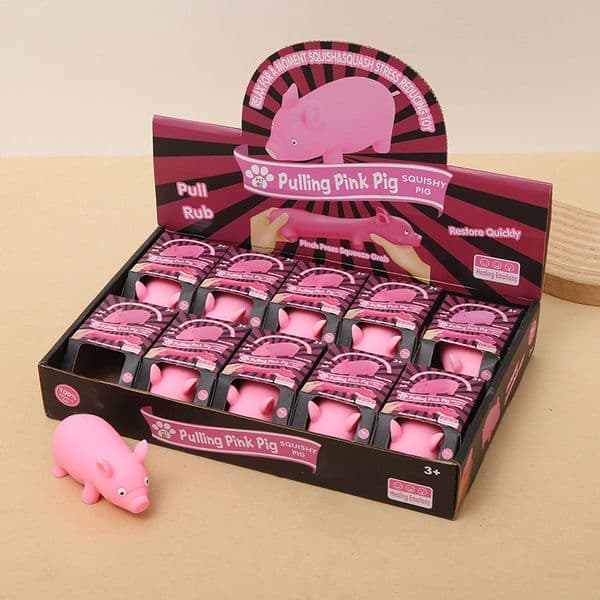 2026 New Antistress Funny Pink Squeeze Rubber Animal Models Venting Wacky Slow Rebound Toys Simulation Toy Pig Gifts Toys