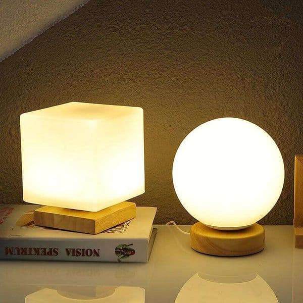 Nordic Solid Wood Decorative Usb Desk Bedroom Bedside Lamp Study Homestay Led Night Creative Atmosphere Light Soft S260508