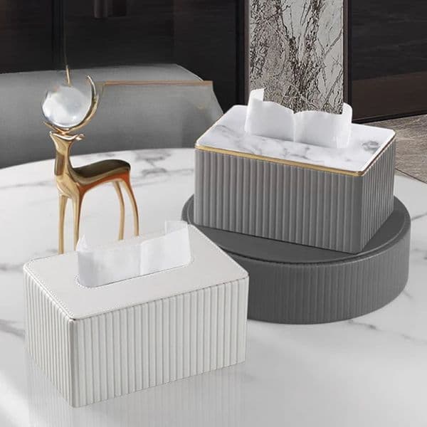 Tissue Box Living Room Light y High-end Simple Home Dining Table Creative n High-end Leather Tissue Box Ins Style 260508