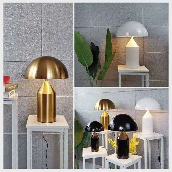 2025 Creative Mushroom LED Table Lamp Modern Luxury Gold Nordic Art Eye Protectio Room Decor Bedhead High-end Decoration Steerab S260508