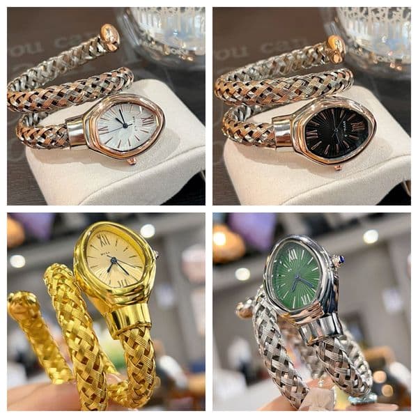 Watch designer watch luxury Snake-shaped watch for women Dinner Material steel Travel Wear High Quality Materials Steel Optional Gift Box styles Watch very nice