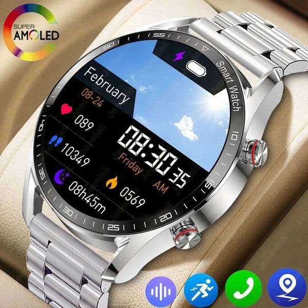 New Business Smart Watch Men 1.53 inch Full Screen Touch Multi Mode ECG+PGG Sport Waterproof BT Call Smartwatches 26H0508