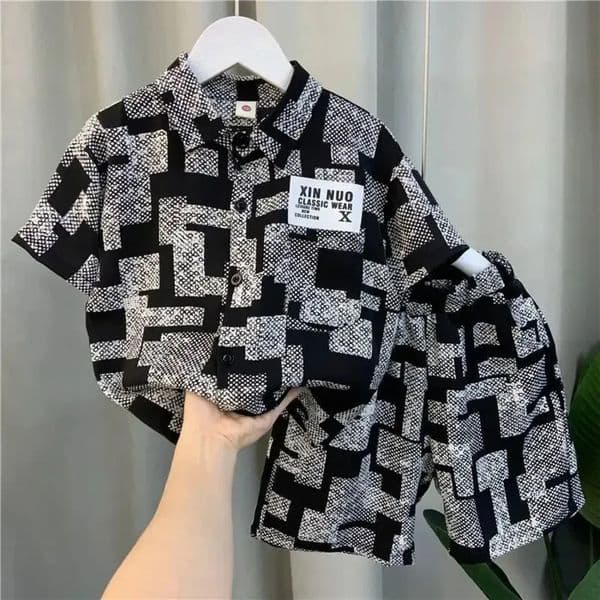 2026 New New Clothing Set Childrens Top And Bottom Clothes Two Pieces Summer Outfit For Kids Boys Girls Designer 003