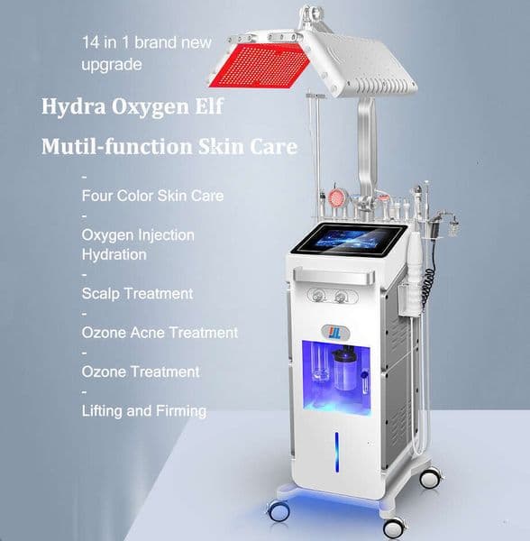Upd Multifunctional Beauty Microdermabrasion Thermal Bubbles Oxygen Jet Aqua Beautys Skin Care Cleaning Machine PDT LED Light Treatment