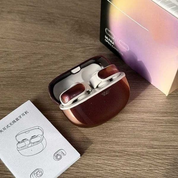Huaqiangbei New Ultra Ear Clip Open Bluetooth Earphones V12 Spatial Audio Sports Earphones Non-In-Ear T260509