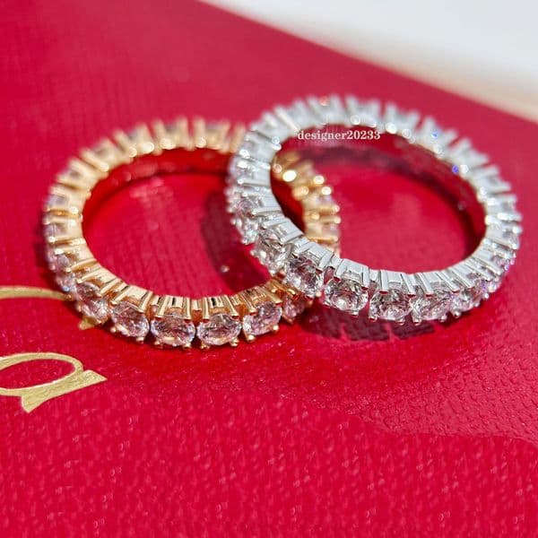 Ring designer ring luxury jewelry rings for women Alphabet diamond 12A design Christmas gift jewelry temperament versatile rings gift box size 5-9 very good