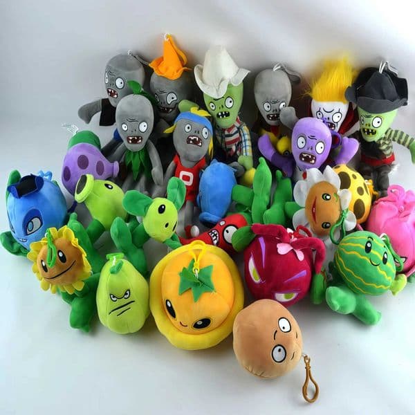 1pcs Plants Vs Zombies Stuffed Toy Sunflower WallNut Cherry Peashooter Potato Mine Chomper Snow Pea Plush Birthday Gift for Kids L26050990YZ