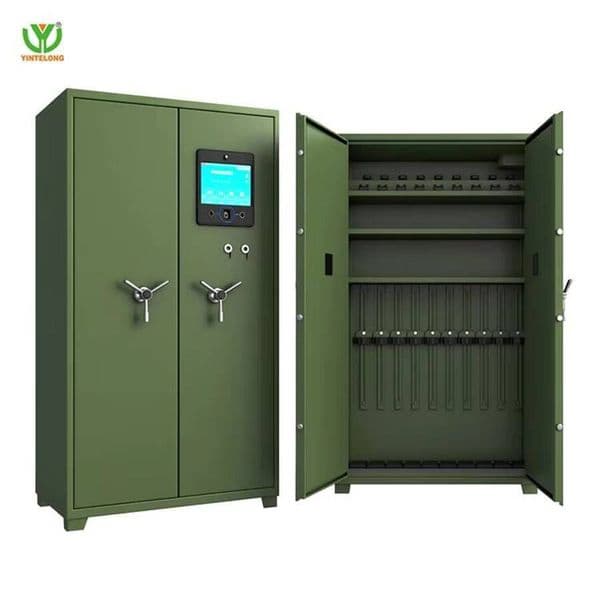 Yinlong customizable steel fireproof gun safe with key lock, assembled security mechanical cabinet, electronic storage box