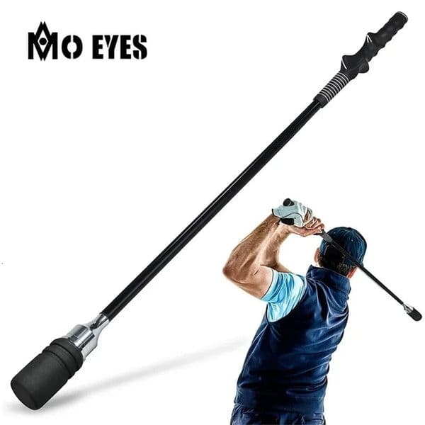 MO EYES Golf Swing Trainer Black Practice Stick Hand Grip HGB031 260508