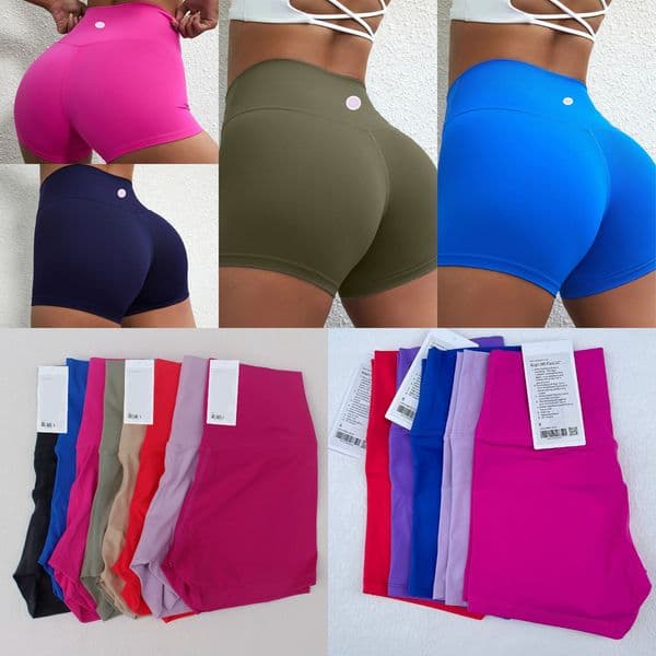 2026 Yoga lulushorts Biker Shorts hot short Women Sport Shorts High Waist Pants Fitness Gym Sportswear Cycling Shorts Women Shorts Jogger 4 inch