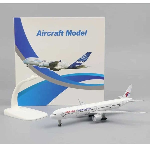 Metal Scale Aircraft 20cm Air China Eastern Airlines 777 Plane ModelToys for Boy Collected Gift By Aviation with Wheels L260509K7S1