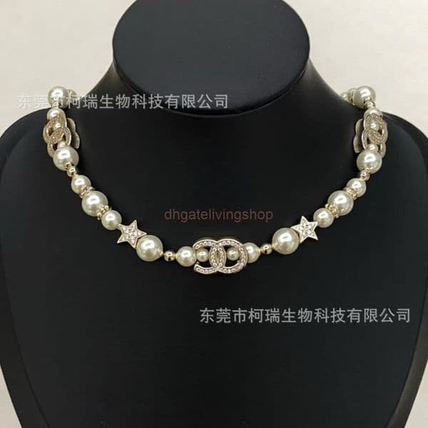 cc necklace luxury jewelry Pearl necklace for women channels necklace