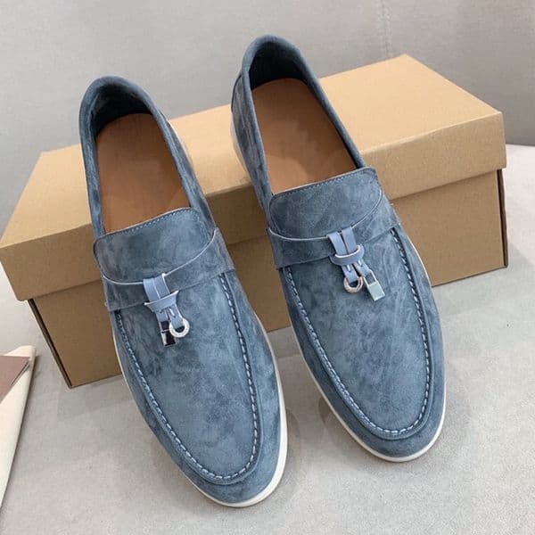 Top Quality Classic Suede Genuine Leather Women's Loafers Designer Bow Decoration Women's Casual Flats Fashionable Comfortable Women's Formal Shoes With box 35-42