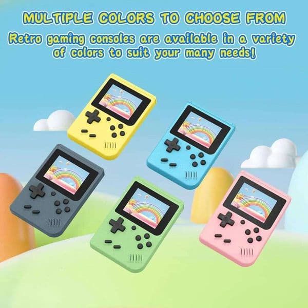 New Portable Retro Mini Gaming Console 3.0-inch Colour Screen Handheld Game Player Built-in 400 Games For Children's Gift 26L0509