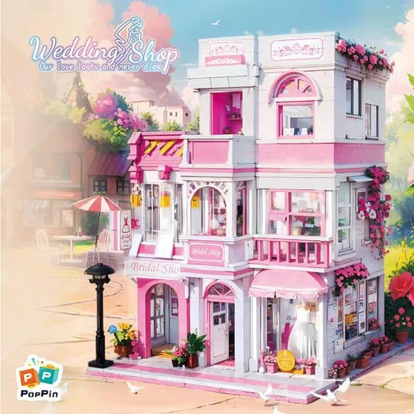 Wedding Gallery Building Blocks Garden el Assembling Street View Romantic Ornament Model Girl Gift 260507