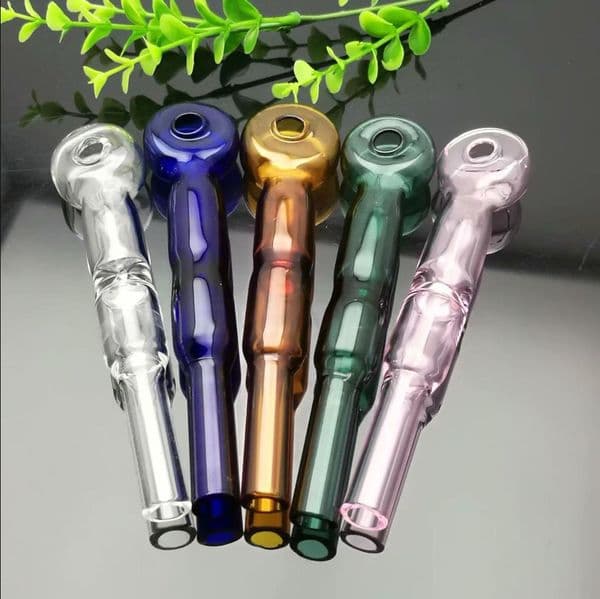 Glass Pipes Smoking Hand-blown Beautifully Handcrafted Smoking Pipe Colored glass flat pot
