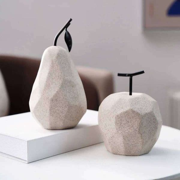 1PC, creative simple geometric and pear shaped resin decorative item, a festive home desktop display 26L0509
