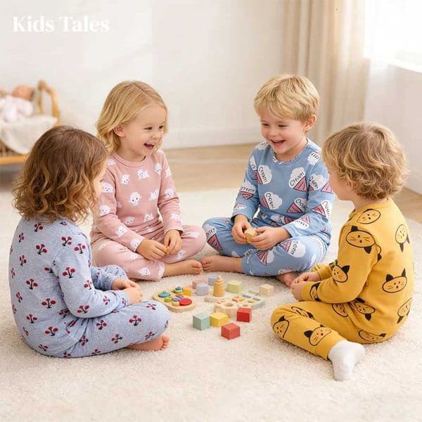 Kids Pajamas Cotton Terry Breathable Toddler Girl Clothes Spring Children Clothing Sets Kids Boys Girls Pajama SetJ260509
