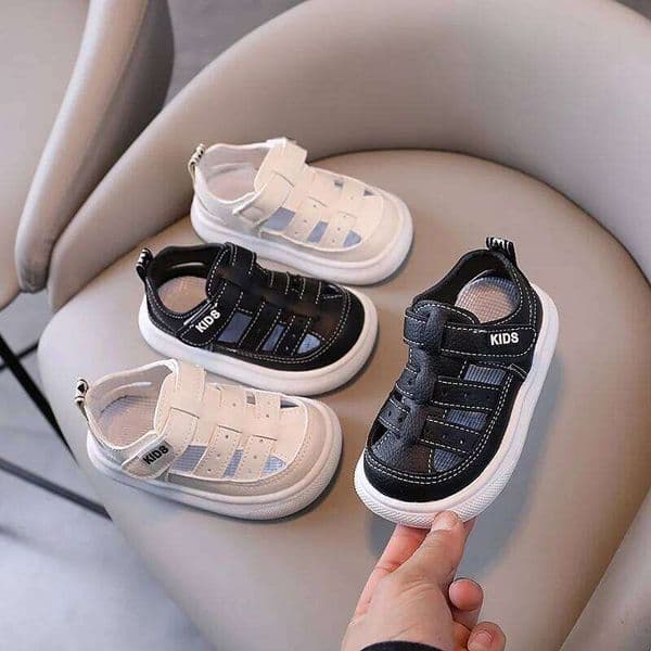 Baby Girls Boys 2025 Summer Infant Toddler Genuine Leather Soft-soled School Kids Shoes Children Beach Sandals 26L0509