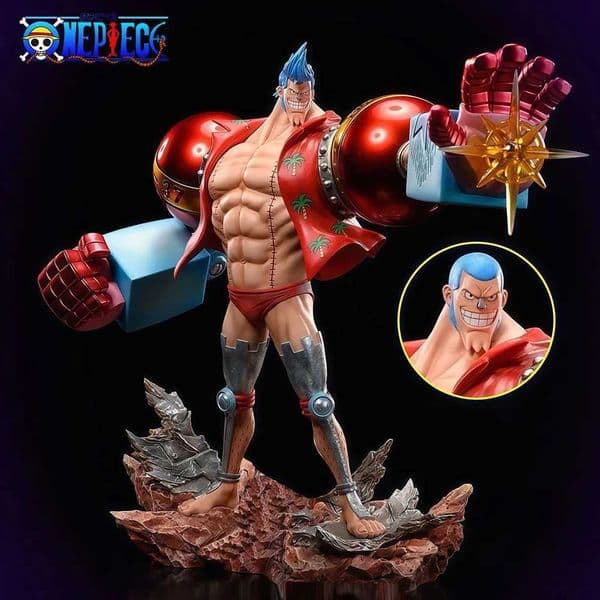 285cm/1122in Anime One Piece Figure Franky Action Figures Pvc Statue Desktop Ornamen Collection Model Toys Gifts S260508
