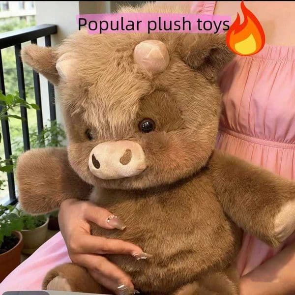 2026 New Hot Selling Running Series Su Gaodi Little Cow Khaki Plush Toy Doll Collection Doll Festival Toy L260509VMV8