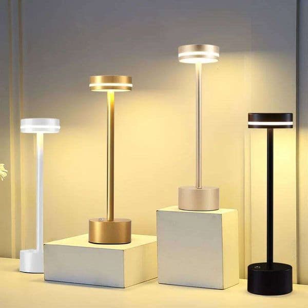 2025 New Table Lamp Touch Small Night LED Aluminum Material Desk Light 3-color Infinite Dimming For Bedroom Home Decor S260508