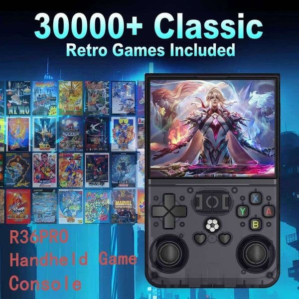 Open Source R36PRO 30000+Games Retro Handheld Game Console 3.5 Inch I Screen RK3326 Chip Portable Pocket Video Player 26L0509
